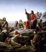 Carl Heinrich Bloch The Sermon on the Mount by Carl Heinrich Bloch Germany oil painting artist